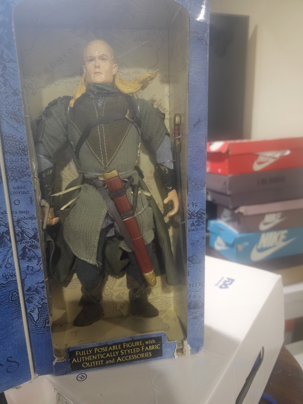 Elven Warrior Poseable Figure - Green Outfit
